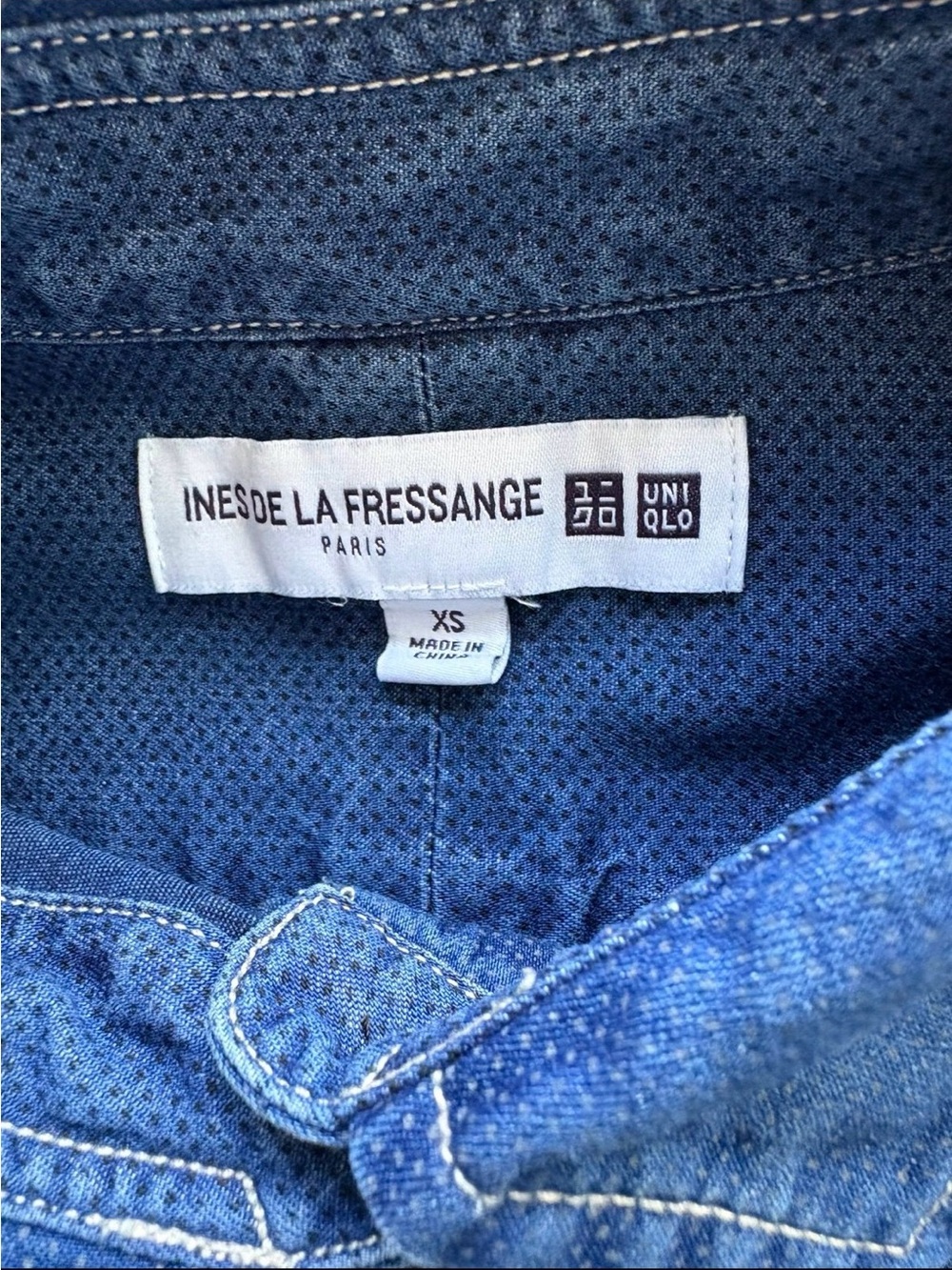 Uniqlo/Ines de la fressange women’s denim Shirt - Picture 2 of 6